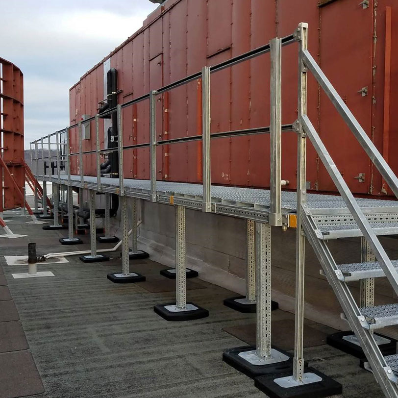 Rooftop Support Systems Custom Maintenance Platform
