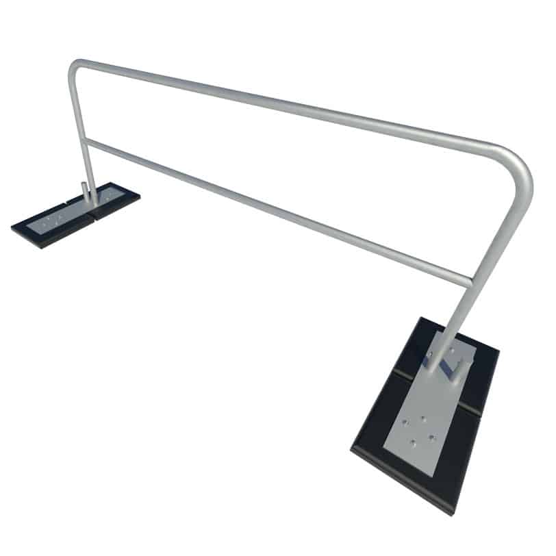 96" Galvanized Roof Railing: Roof Guard Rail System Eberl Rooftop Support Systems Division