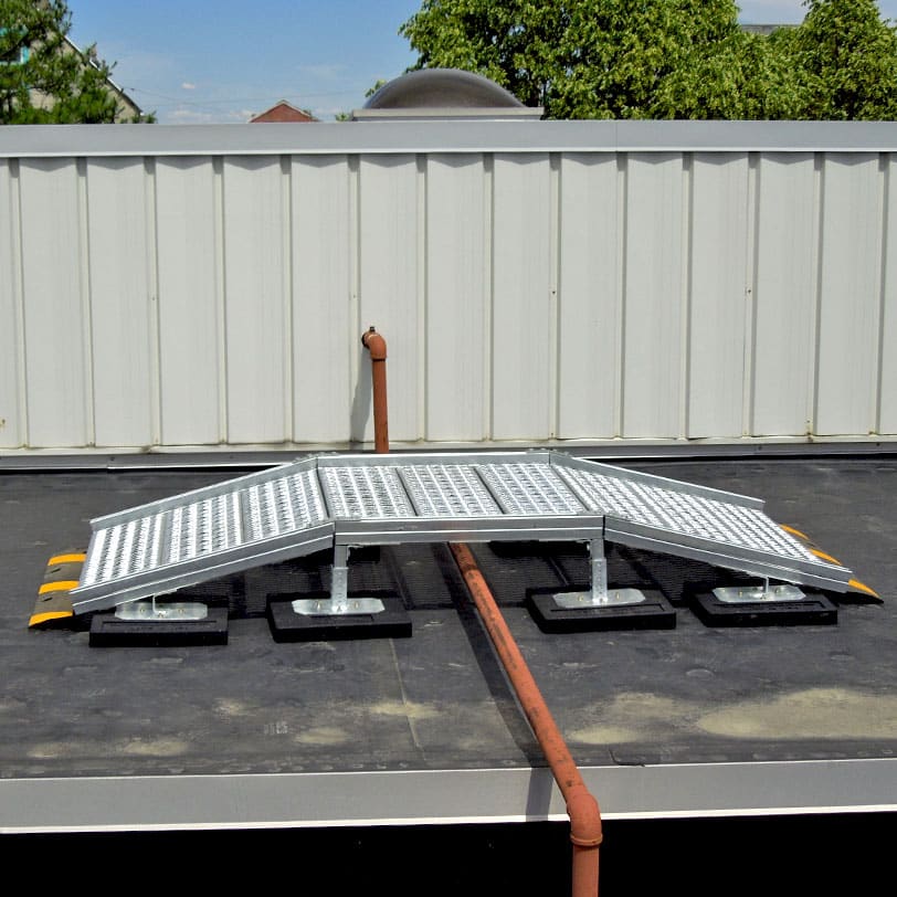 RTSCOR Rooftop Access Ramp Application Shot | RTS | Rooftop Support Systems | a Division of Eberl Iron Works, Inc. | Buffalo, NY