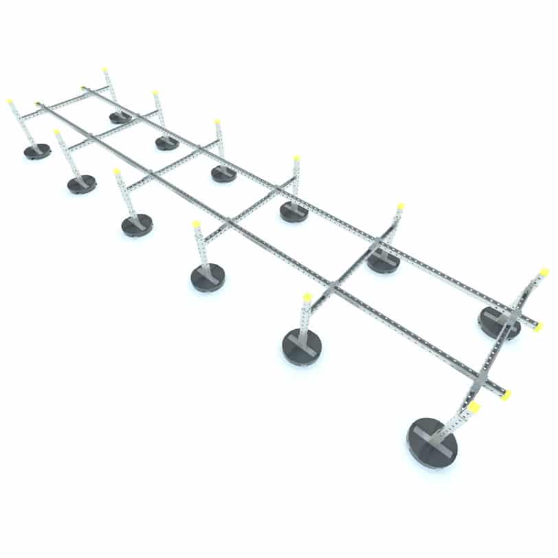 RTSEQ-R-5: RAIL TYPE CONDENSER / MINI SPLIT EQUIPMENT SUPPORT | Mini Split Condenser Stand | RTS | Rooftop Support Systems | a Division of Eberl Iron Works, Inc. | Buffalo, NY