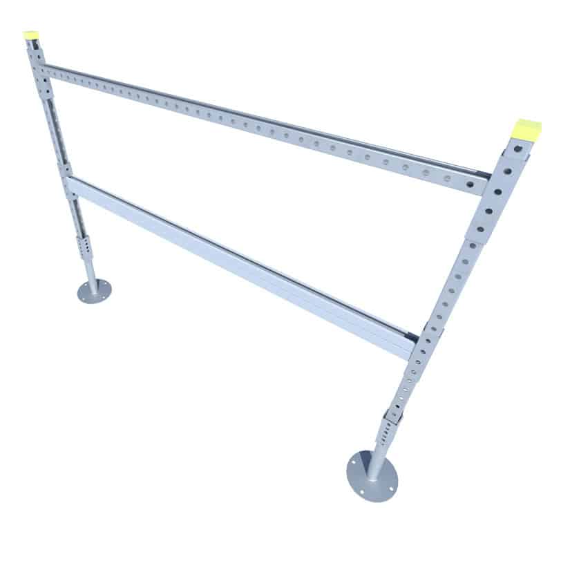 direct mount h-stand with double crossbraces Eberl Rooftop Support Systems Division
