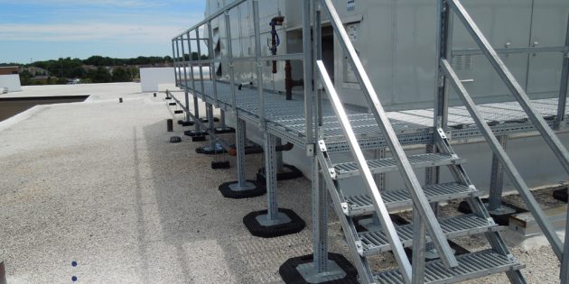 Custom Maintenance Platform | RTS | Rooftop Support Systems | a Division of Eberl Iron Works, Inc. | Buffalo, NY