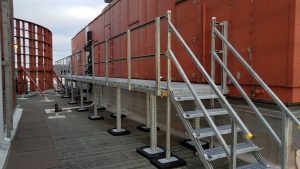 access platform installed on rooftop