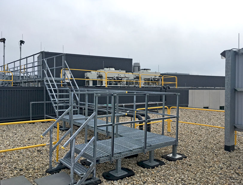 Rooftop Guard Rails, Stairs and Walkways | RTS | Rooftop Support Systems | a Division of Eberl Iron Works, Inc. | Buffalo, NY