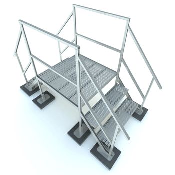 crossover stair systems