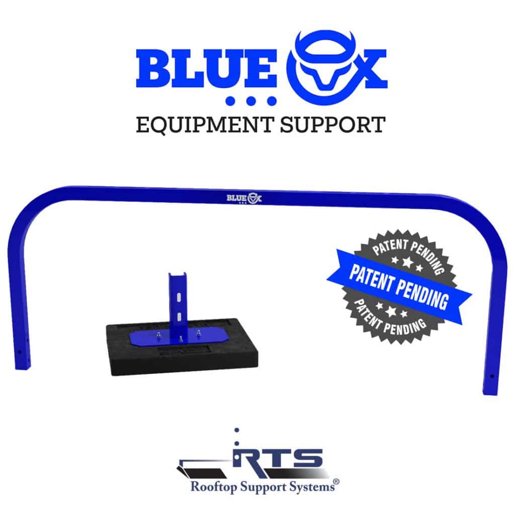 Raised AC Condenser Stand Blue Ox Rooftop Support Systems