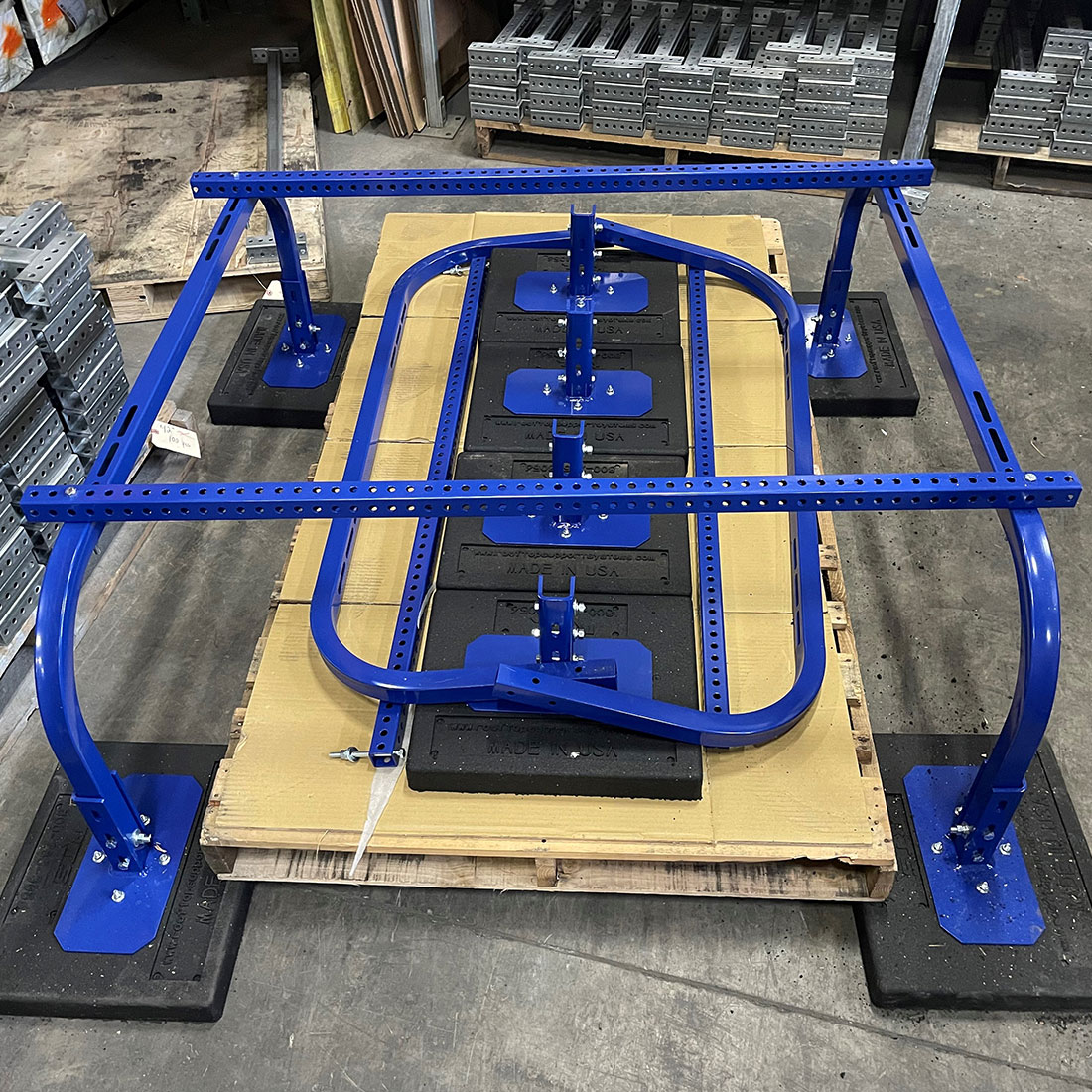 Blue Ox Equipment Stand | Condenser Roof Stand | Equipment Support | RTS | Rooftop Support Systems | a Division of Eberl Iron Works, Inc. | Buffalo, NY
