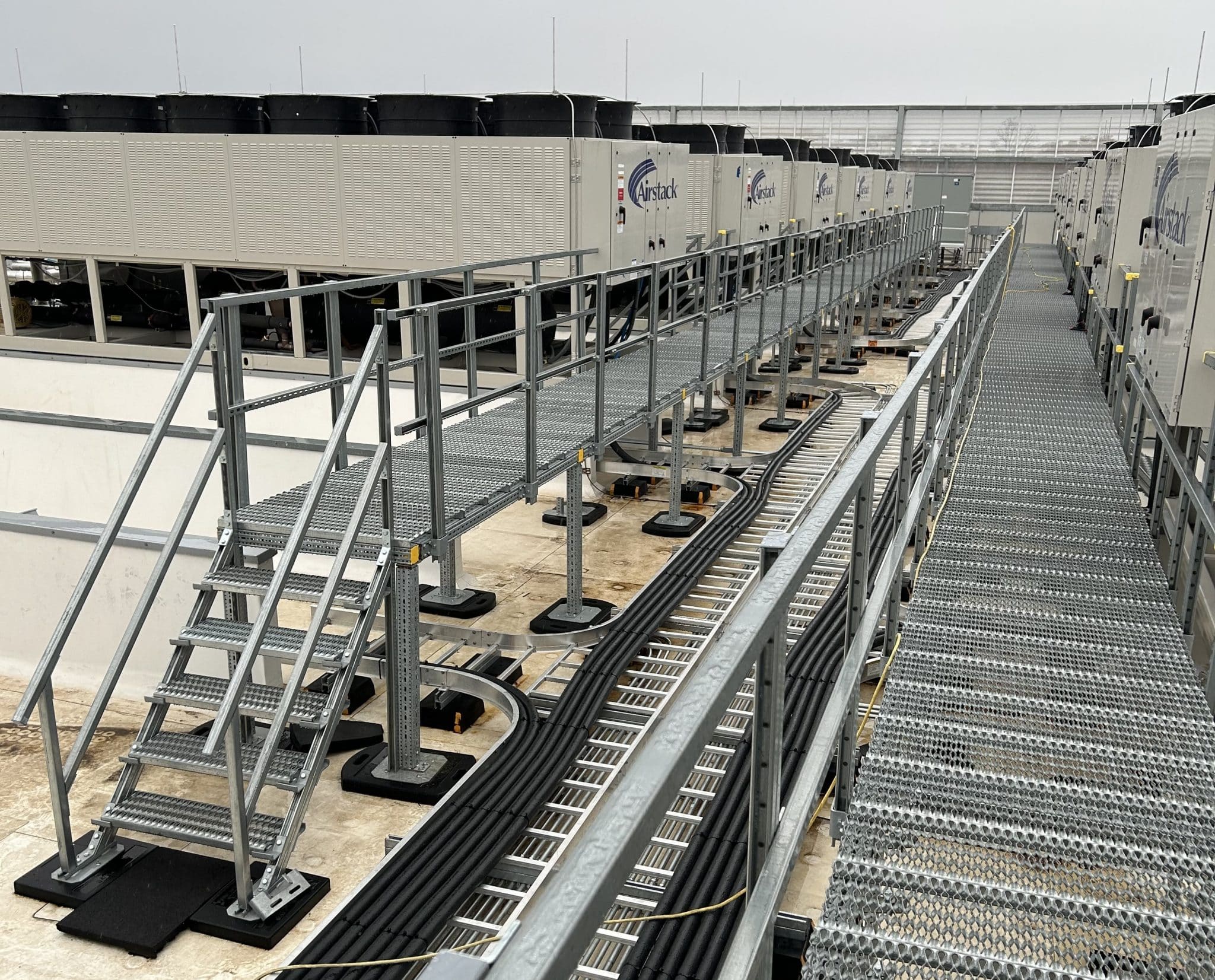 Hvac Rack Support Roof Platform for Data Center HVAC | Rooftop Support Systems