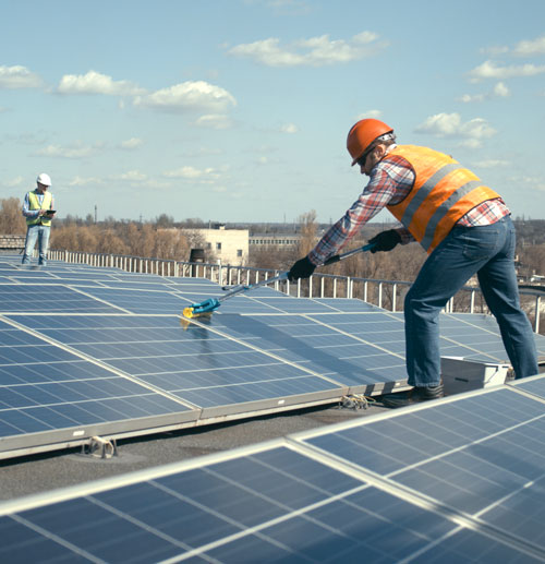 How often should solar panels be cleaned? Roof Safety tips from Rooftop Support Systems
