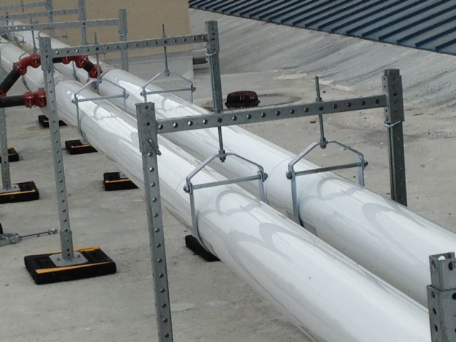 Rooftop Pipe Supports | Rooftop Support Systems | RTS | a Division of Eberl Iron Works, Inc. | Buffalo, NY