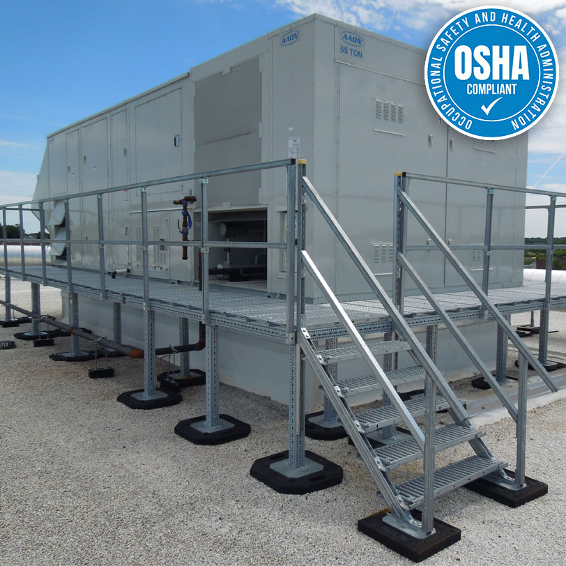 Custom Roof Platform | OSHA Compliant | Rooftop Support Systems | RTS | a Division of Eberl Iron Works, Inc. | Buffalo, NY