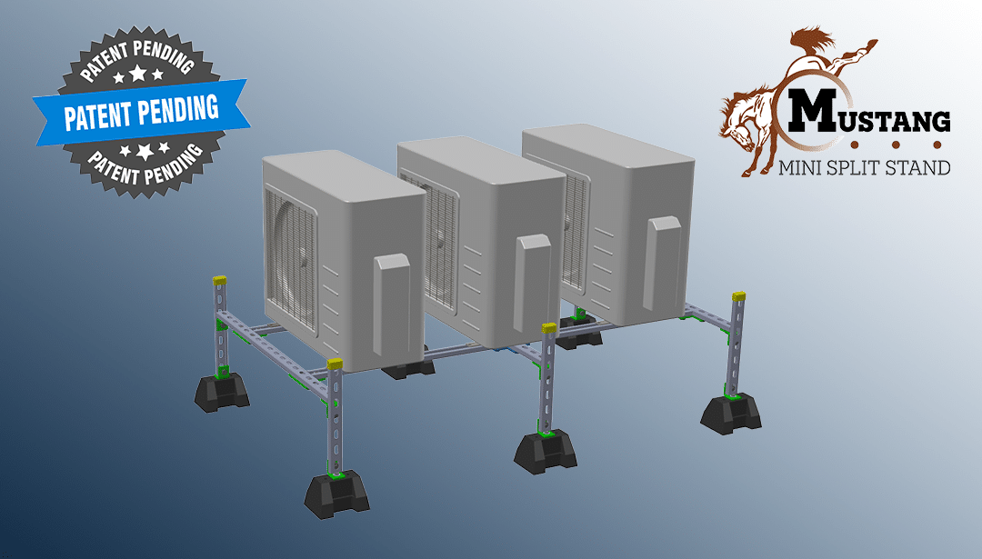 Mini Split Mustang Condenser Stand | RTS | Rooftop Support Systems | a Division of Eberl Iron Works, Inc. | Buffalo, NY