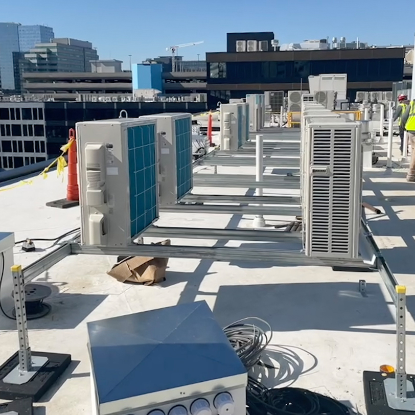 Equipment Supports | Condenser Stands | Rooftop Support Systems | RTS | a Division of Eberl Iron Works, Inc. | Buffalo, NY