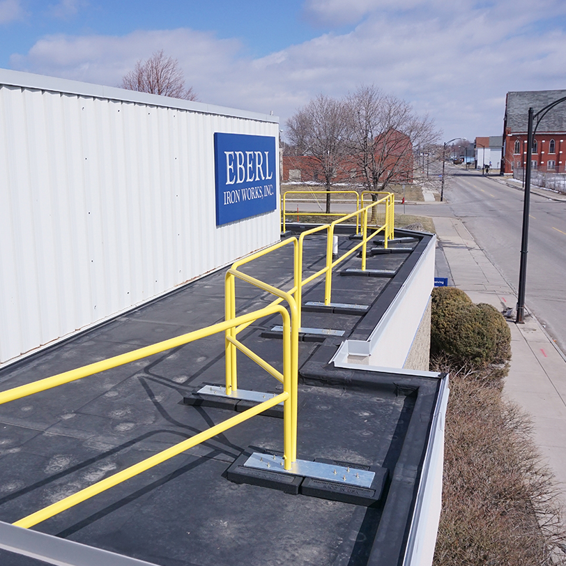 Roof Guard Rail | Rooftop Support Systems | RTS | a Division of Eberl Iron Works, Inc. | Buffalo, NY