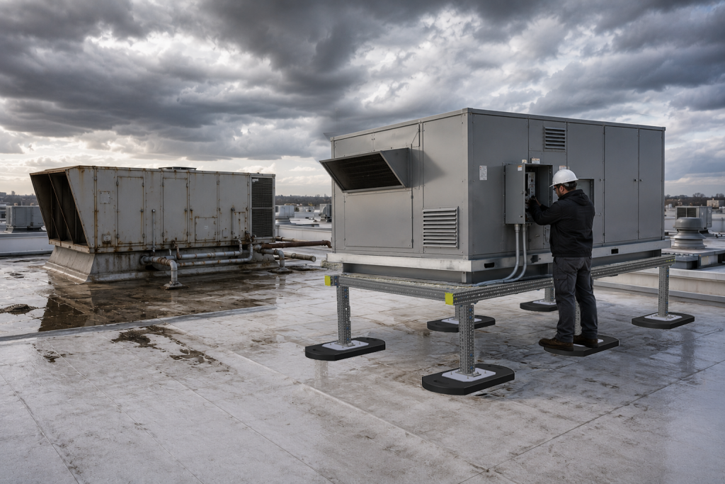 the Right Heavy Duty Equipment Support makes ALL the Difference | Rooftop Equipment Maintenance